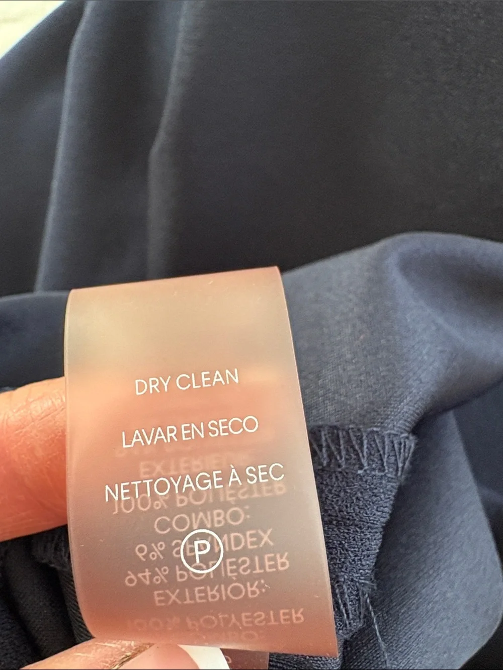 Calvin Klein Navy SheathDress with Flared Bell Sleeves - Picture 8 of 8
